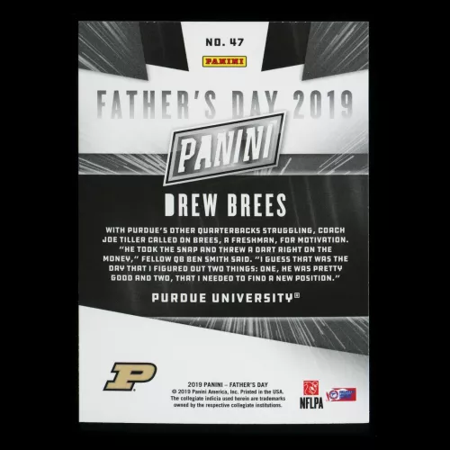Drew Brees 2019 Father's Day Boilermakers/Saints