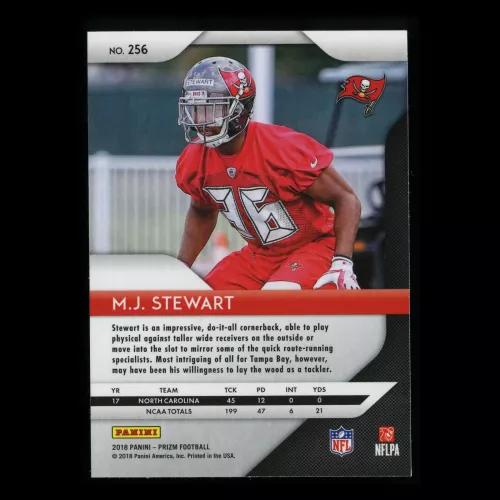 M.J. Stewart RC 2018 Prizm Rookie Buccaneers