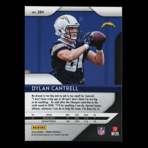 Dylan Cantrell RC 2018 Prizm Rookie Chargers