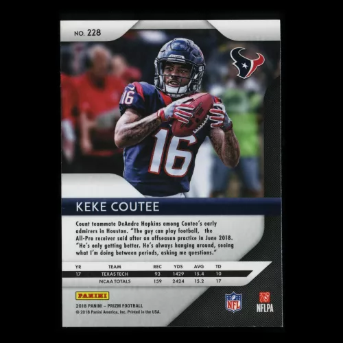 Keke Coutee RC 2018 Prizm Rookie Texans