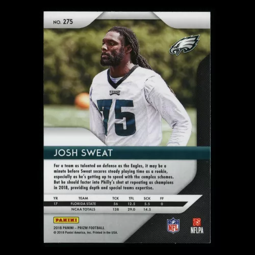 Josh Sweat RC 2018 Prizm Rookie Eagles