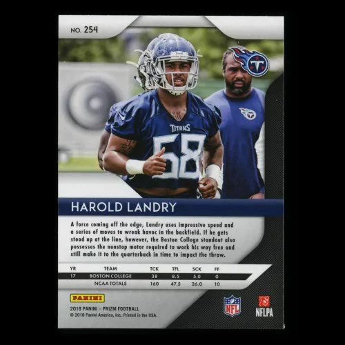 Harold Landry RC 2018 Prizm Rookie Titans