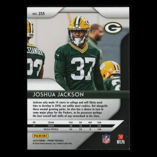 Joshua Jackson RC 2018 Prizm Rookie Packers