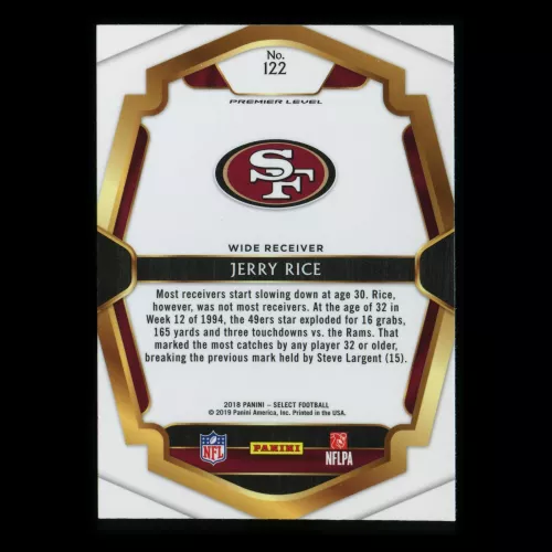 Jerry Rice 2018 Select Premier Level 49ers