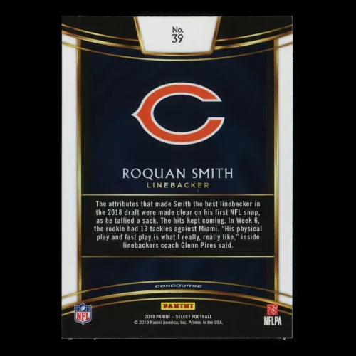 Roquan Smith RC 2018 Select Rookie Bears