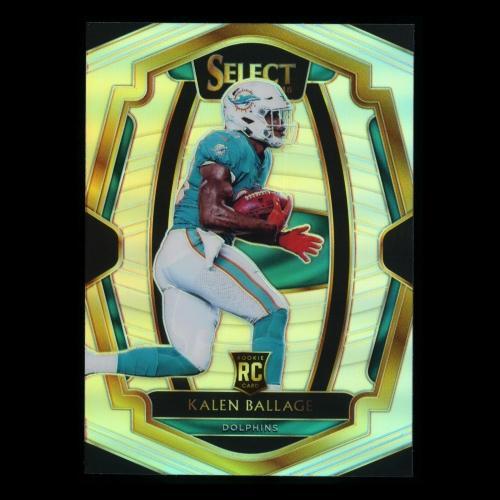 Kalen Ballage RC 2018 Select Premier Level Silver Rookie Dolphins