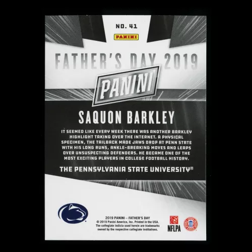 Saquon Barkley 2019 Father's Day Nittany Lions/Giants