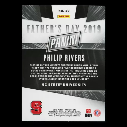Philip Rivers 2019 Father's Day Wolfpack/Colts