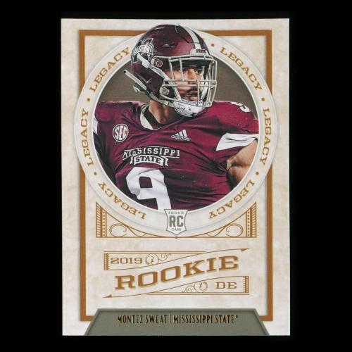 Montez Sweat RC 2019 Legacy Rookie Bulldogs/Redskins