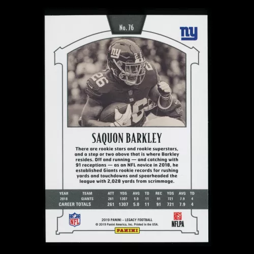 Saquon Barkley 2019 Legacy Giants