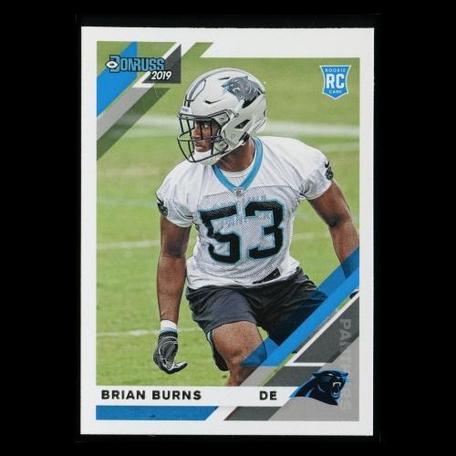 Brian Burns RC 2019 Donruss Rookie Panthers