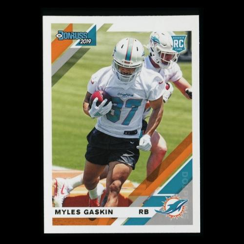 Myles Gaskin RC 2019 Donruss Rookie Dolphins