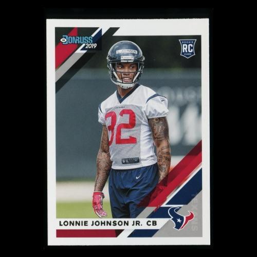 Lonnie Johnson Jr. RC 2019 Donruss Rookie Texans