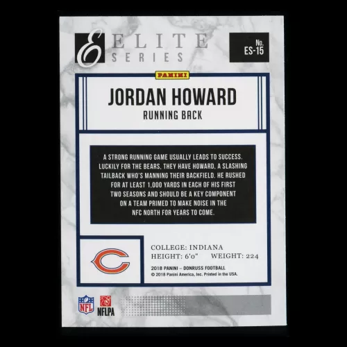Jordan Howard 2018 Donruss Elite Series Bears