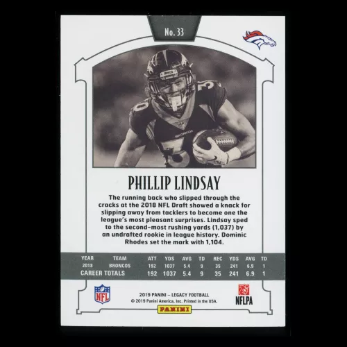 Phillip Lindsay 2019 Legacy Red Broncos 266/299