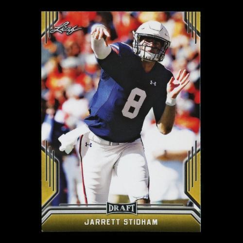 Jarrett Stidham 2019 Leaf Draft Gold Tigers/Patriots