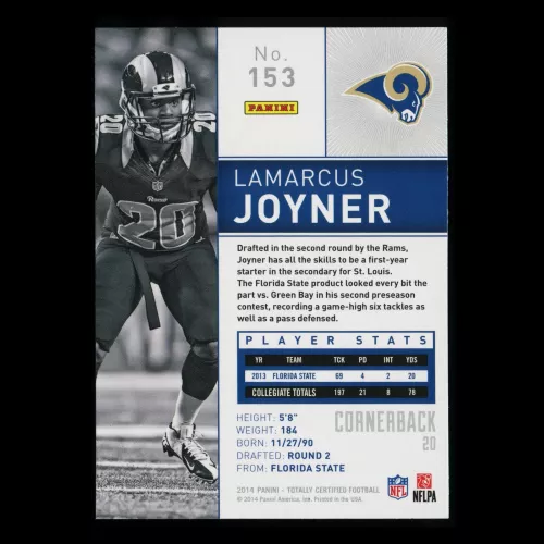 Lamarcus Joyner 2014 Totally Certified Rams