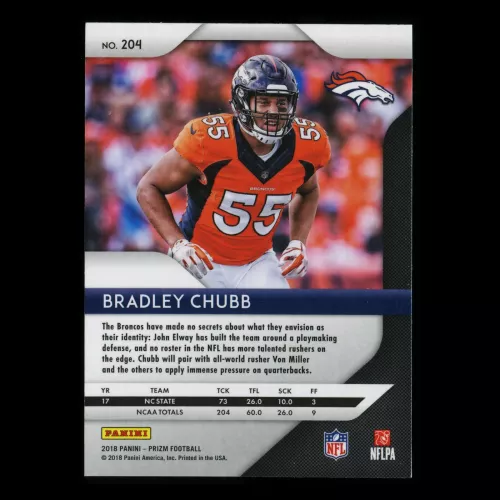 Bradley Chubb RC 2018 Prizm Rookie Broncos
