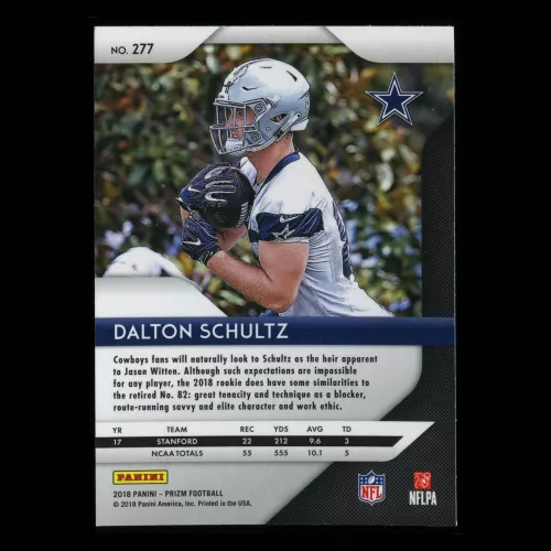 Dalton Schultz RC 2018 Prizm Rookie Cowboys