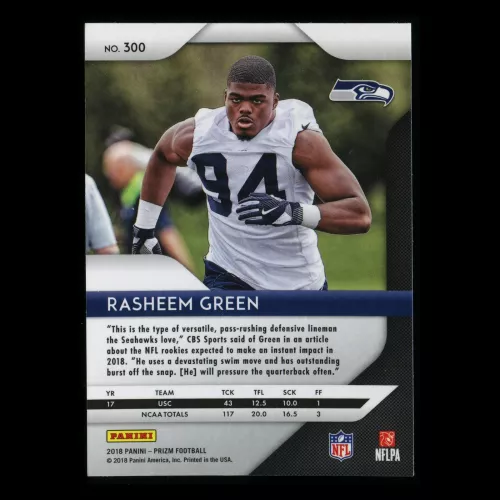 Rasheem Green RC 2018 Prizm Rookie Seahawks