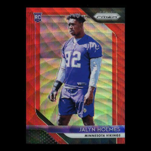 Jalyn Holmes RC 2018 Prizm Red Wave Rookie Vikings 042/149