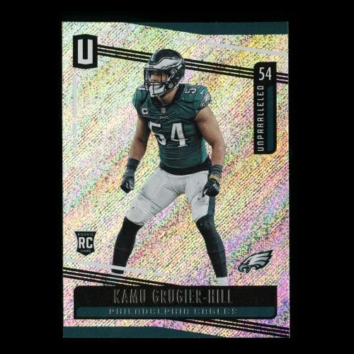 Kamu Grugier-Hill RC 2019 Unparalleled Rookie Eagles