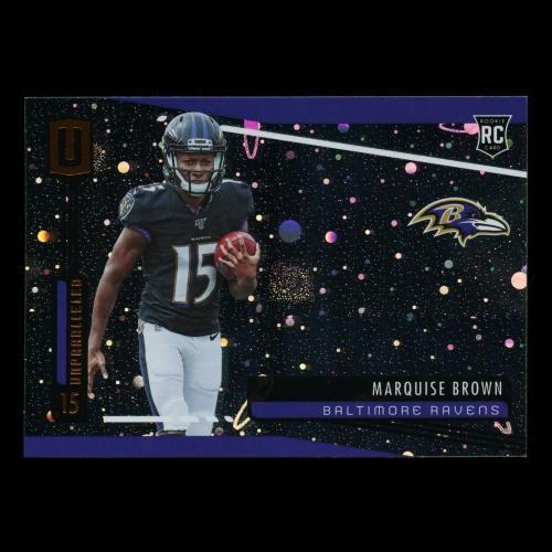 Marquise Brown RC 2019 Unparalleled Cosmos Rookie Ravens