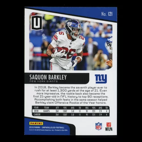 Saquon Barkley 2019 Unparalleled Giants