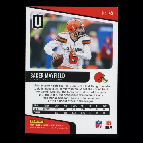 Baker Mayfield 2019 Unparalleled Browns