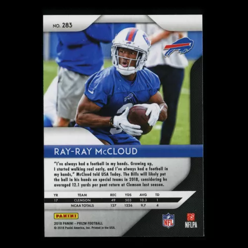 Ray-Ray McCloud RC 2018 Prizm Rookie Bills