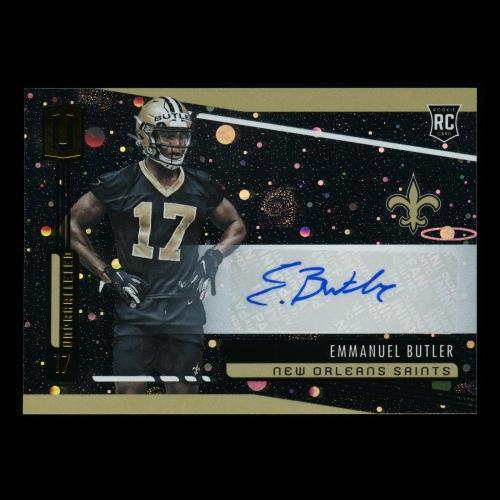 Emmanuel Butler RC 2019 Unparalleled Cosmos Rookie Auto Saints