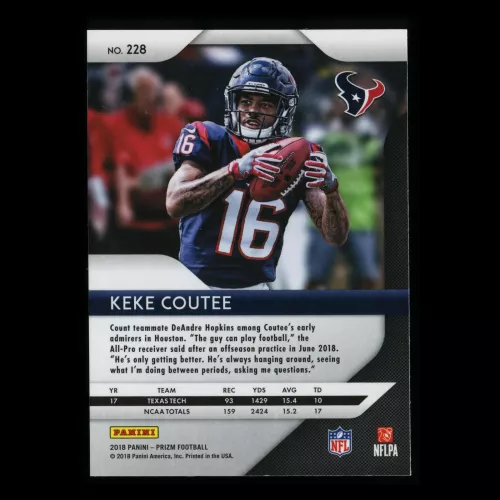 Keke Coutee RC 2018 Prizm Rookie Texans