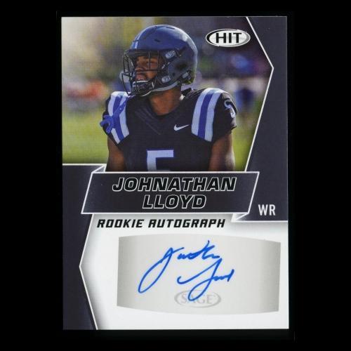 Johnathan Lloyd RC 2019 HIT Rookie Auto Blue Devils