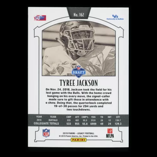 Tyree Jackson RC 2019 Legacy Rookie Bulls/DC Defenders