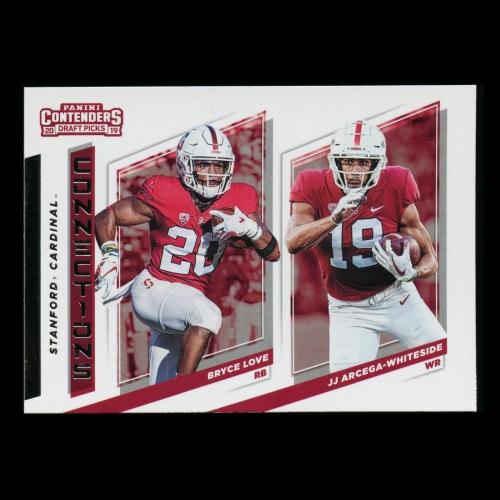 Bryce Love | JJ Arcega-Whiteside 2019 Contender Draft Picks Connections Cardinal