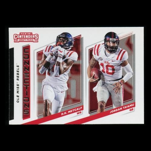 D.K. Metcalf | Jordan Ta'Amu 2019 Contender Draft Picks Connections Rebels