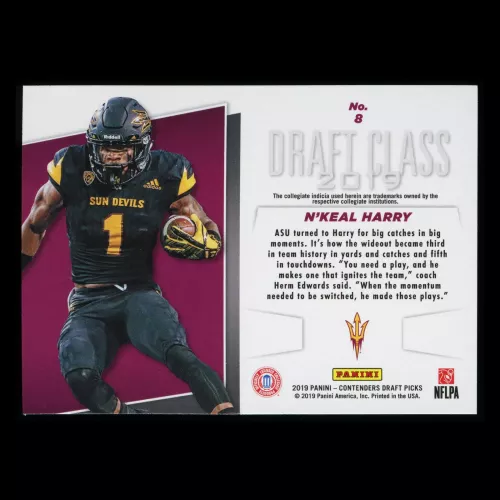 N'Keal Harry 2019 Contender Draft Picks Draft Class Sun Devils