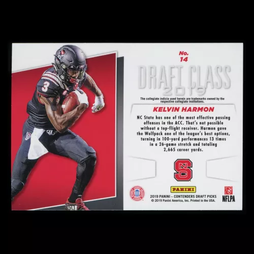 Kelvin Harmon 2019 Contender Draft Picks Draft Class Wolfpack