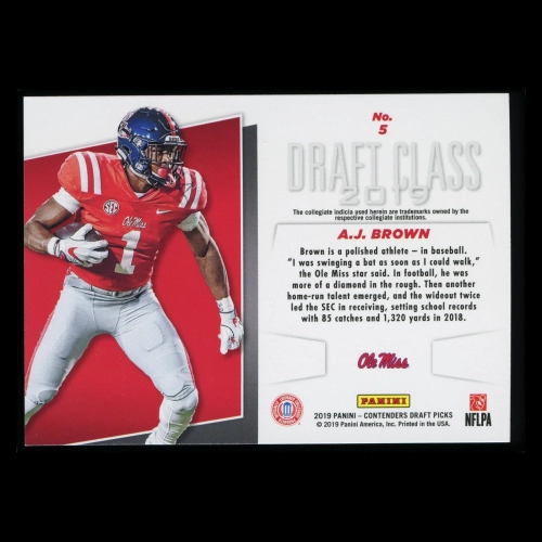 A.J. Brown 2019 Contender Draft Picks Draft Class