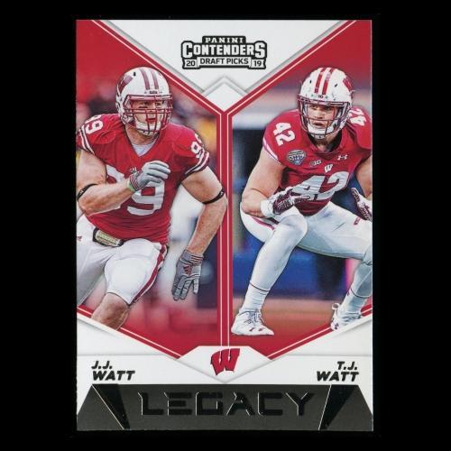 J.J. Watt | T.J. Watt 2019 Contenders Draft Picks Legacy Badgers