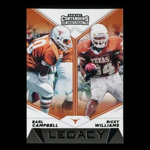 Earl Campbell | Ricky Williams 2019 Contenders Draft Picks Legacy Longhorns
