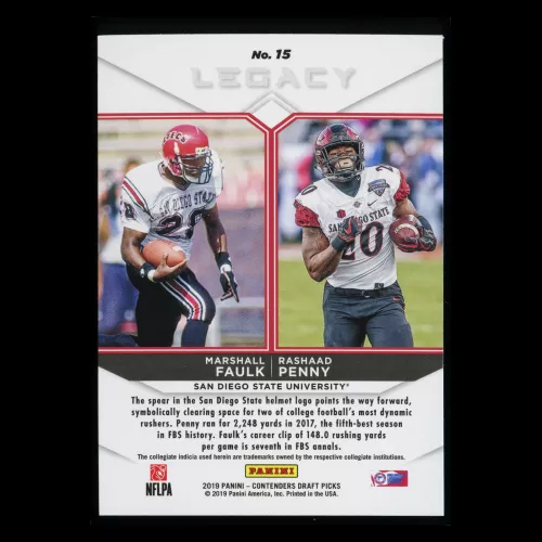 Marshall Faulk | Rashaad Penny 2019 Contenders Draft Picks Legacy Aztecs