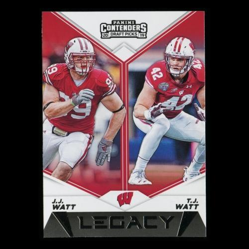 J.J. Watt | T.J. Watt 2019 Contenders Draft Picks Legacy Badgers
