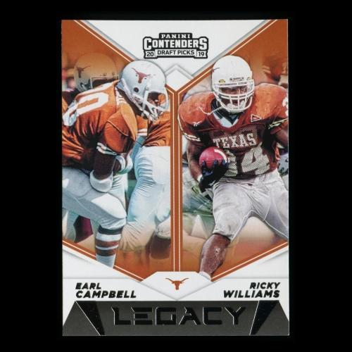 Earl Campbell | Ricky Williams 2019 Contenders Draft Picks Legacy Longhorns