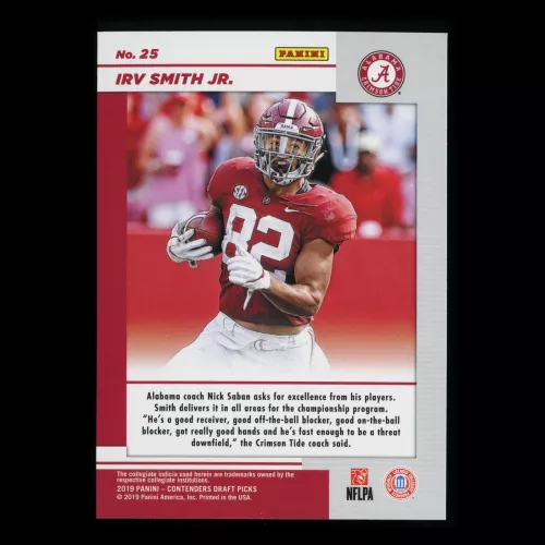 Irv Smith Jr. 2019 Contender Draft Picks Game Day Ticket Crimson Tide