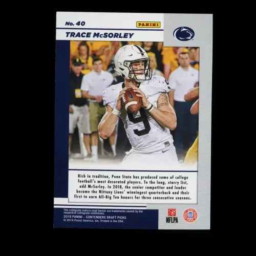 Trace McSorley 2019 Contender Draft Picks Game Day Ticket Nittany Lions