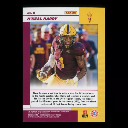 N'Keal Harry 2019 Contender Draft Picks Game Day Ticket Sun Devils
