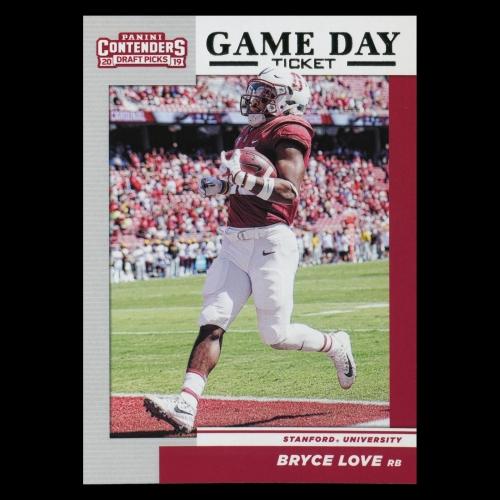 Bryce Love 2019 Contender Draft Picks Game Day Ticket Cardinal