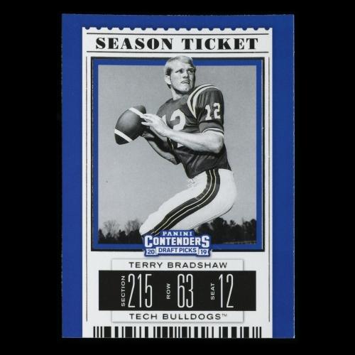 Terry Bradshaw 2019 Contender Draft Picks Season Ticket Tech Bulldogs
