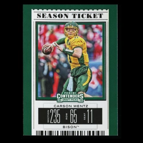 Carson Wentz 2019 Contender Draft Picks Season Ticket Bison